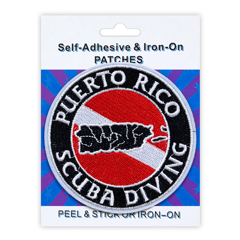 Scuba Style Peel & Stick, Embroidered Patch, Sew On Iron On Patch Applique, 12-Pack