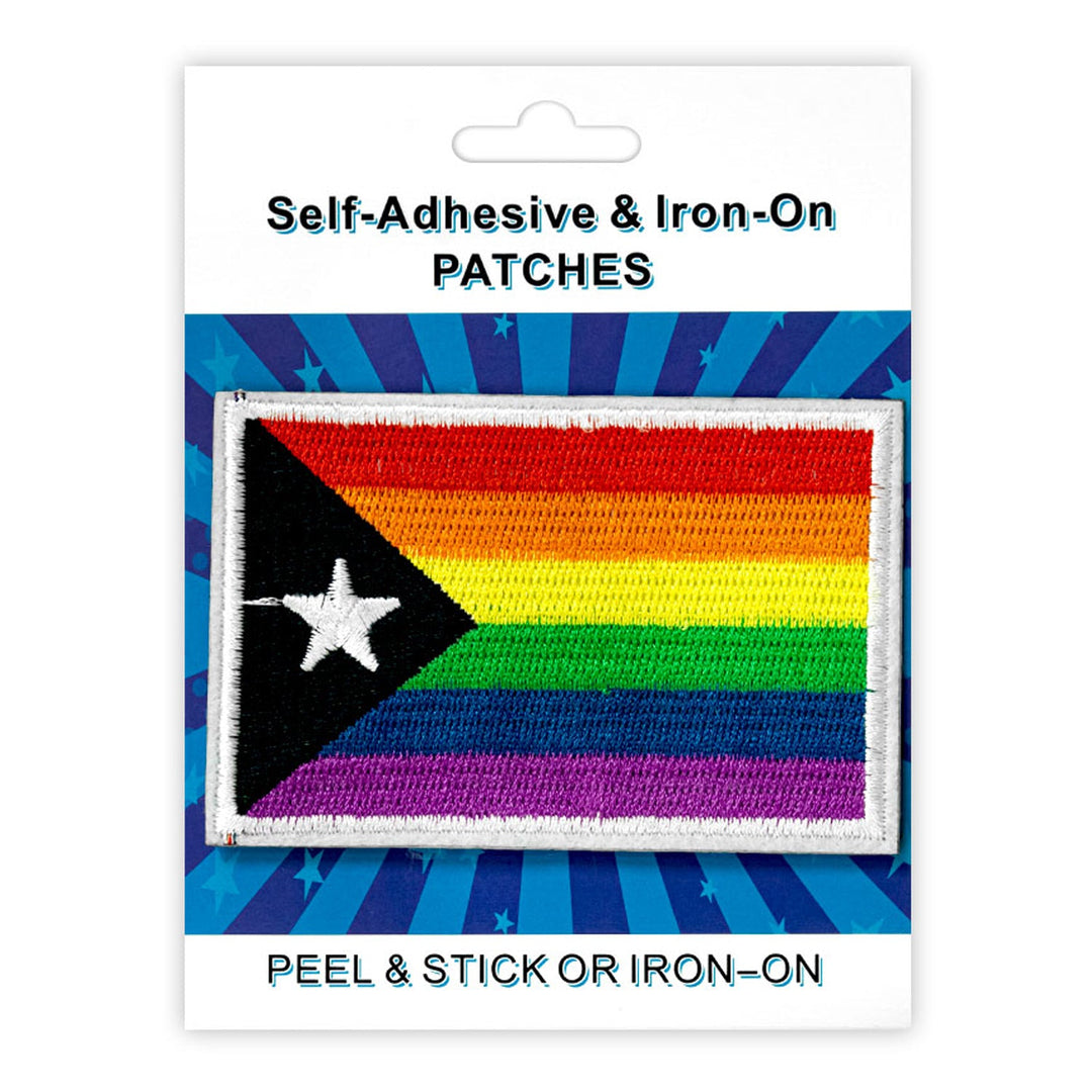 Flag Style Peel & Stick, Embroidered Patch, Sew On Iron On Patch Applique, 12-Pack