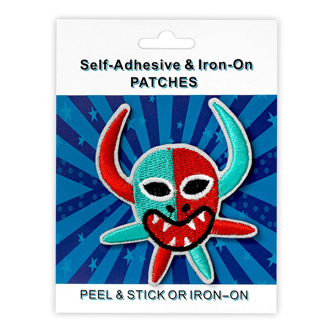 Mask Style Peel & Stick, Embroidered Patch, Sew On Iron On Patch Applique