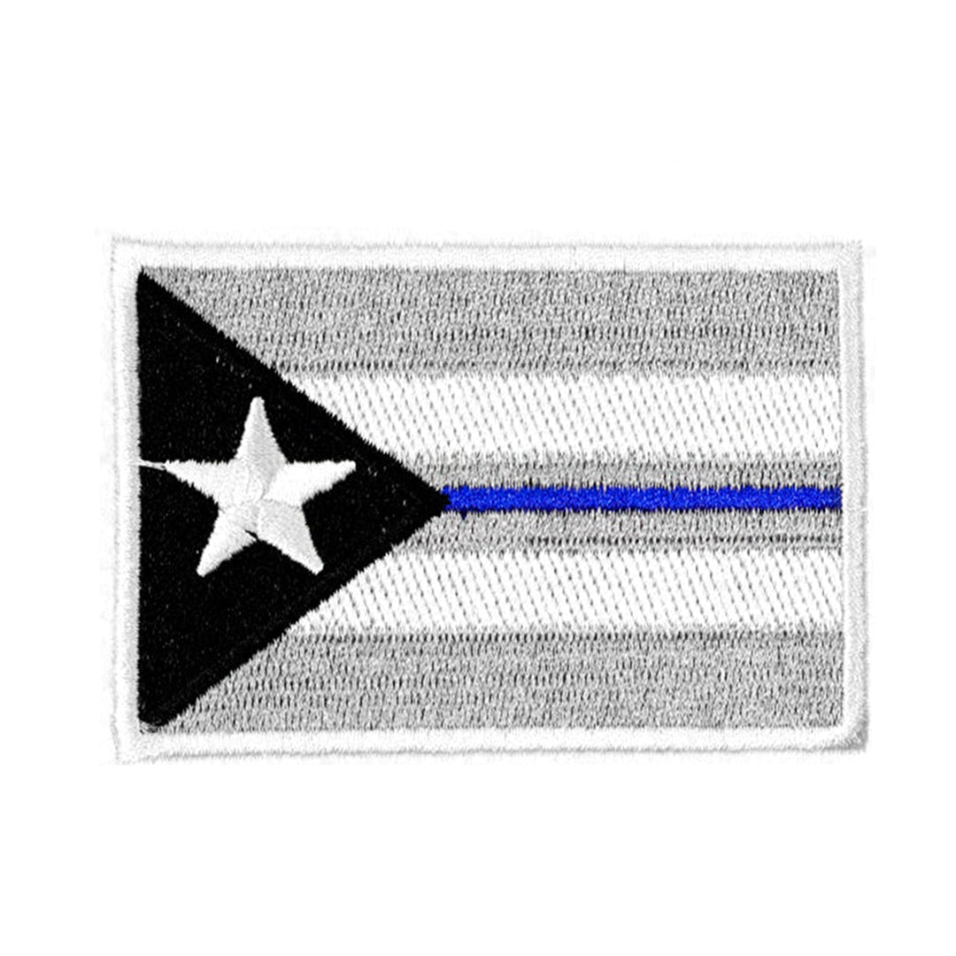 Peel & Stick,  Embroidered Patch,  Sew On Iron On Patch Applique,  Flag PR Style