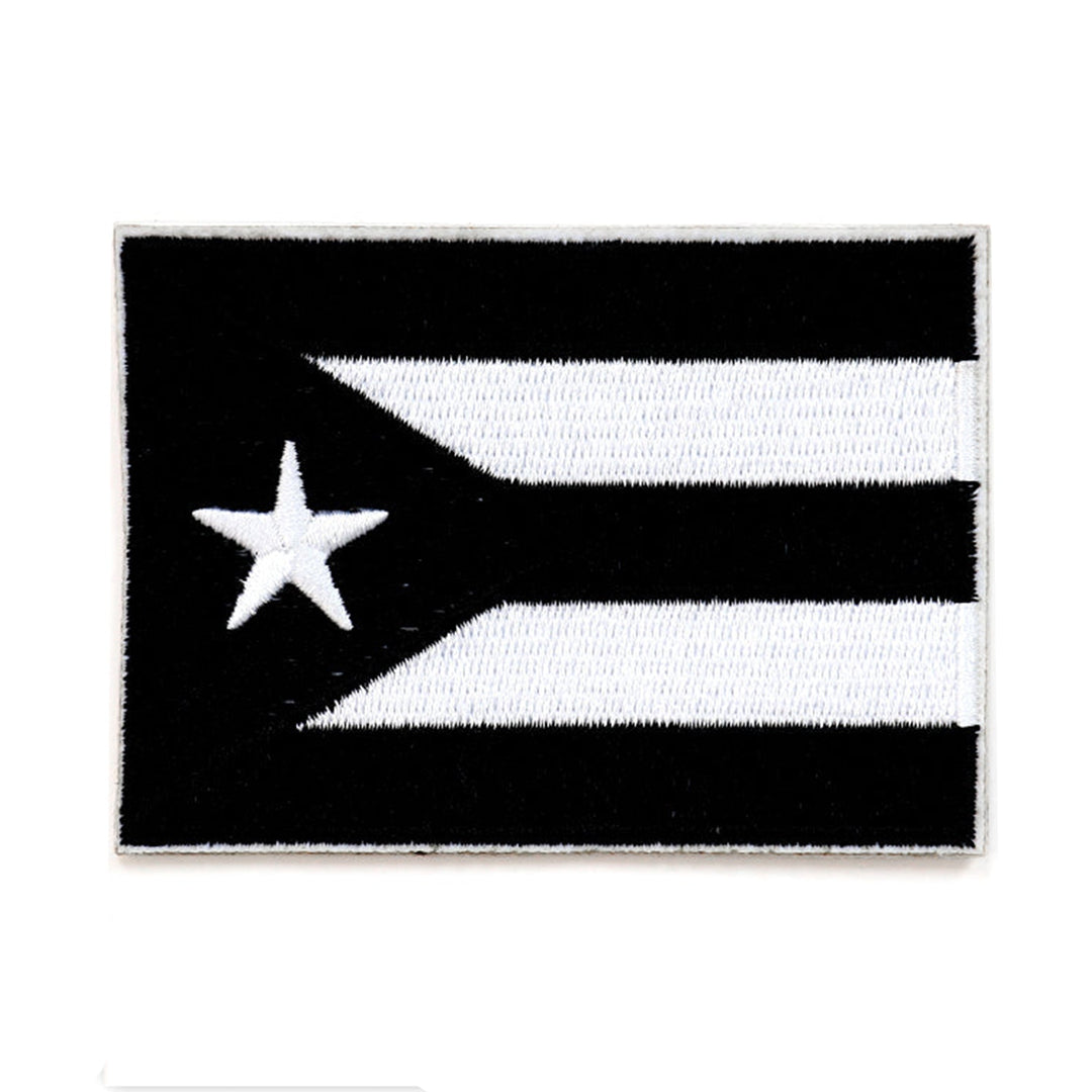 Peel & Stick,  Embroidered Patch,  Sew On Iron On Patch Applique,  Flag PR Style