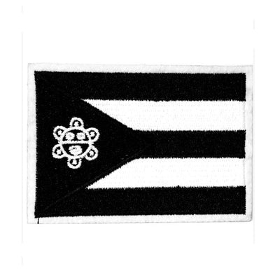 Peel & Stick,  Embroidered Patch,  Sew On Iron On Patch Applique,  Flag PR Style,   10-Pack