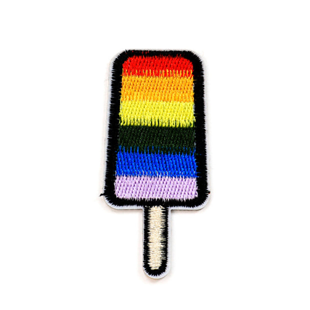 Peel & Stick,  Embroidered Patch,  Sew On Iron On Patch Applique,  Ice Cream Style 1