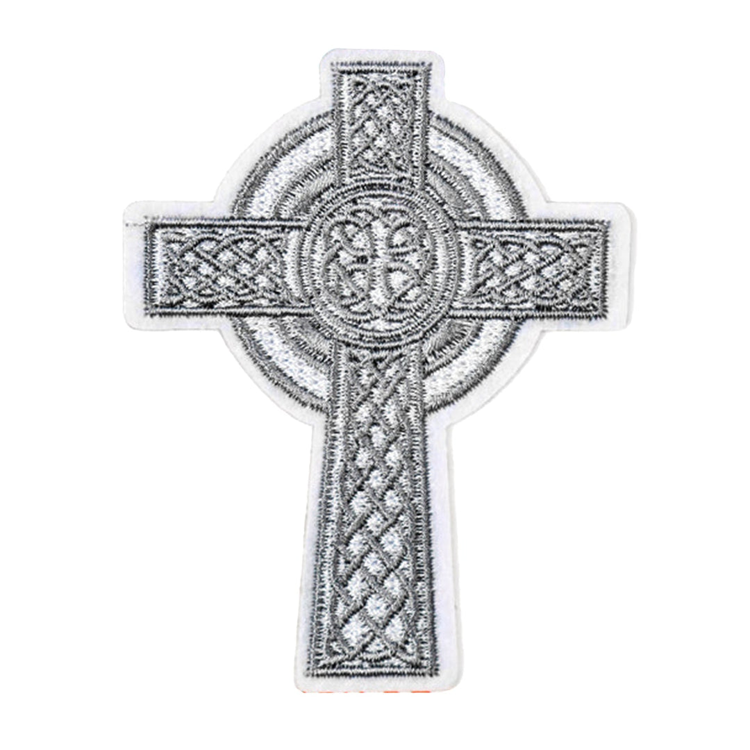 Peel & Stick,  Embroidered Patch,  Sew On Iron On Patch Applique,  Cross Style