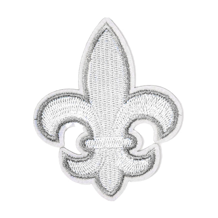 Peel & Stick,  Embroidered Patch,  Sew On Iron On Patch Applique,  Fleur de Lis Style