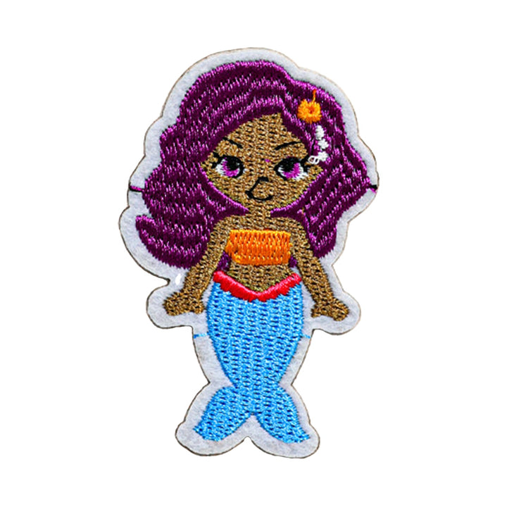 Peel & Stick,  Embroidered Patch,  Sew On Iron On Patch Applique,  Mermaid Style