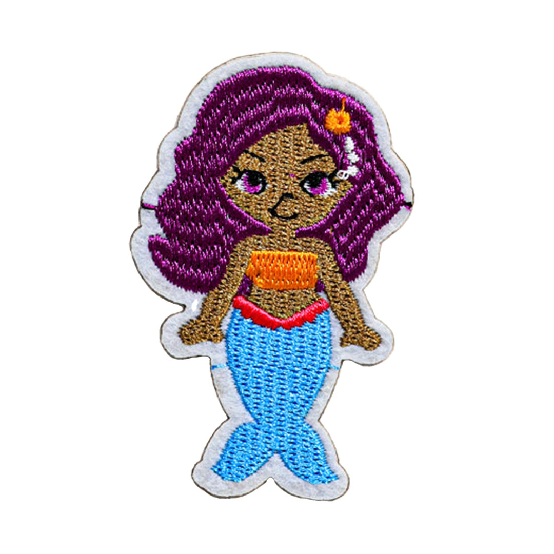 Peel & Stick,  Embroidered Patch,  Sew On Iron On Patch Applique,  Mermaid Style