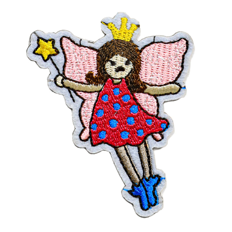 Peel & Stick,  Embroidered Patch,  Sew On Iron On Patch Applique,  Fairy Godmother Style,   12-Pack