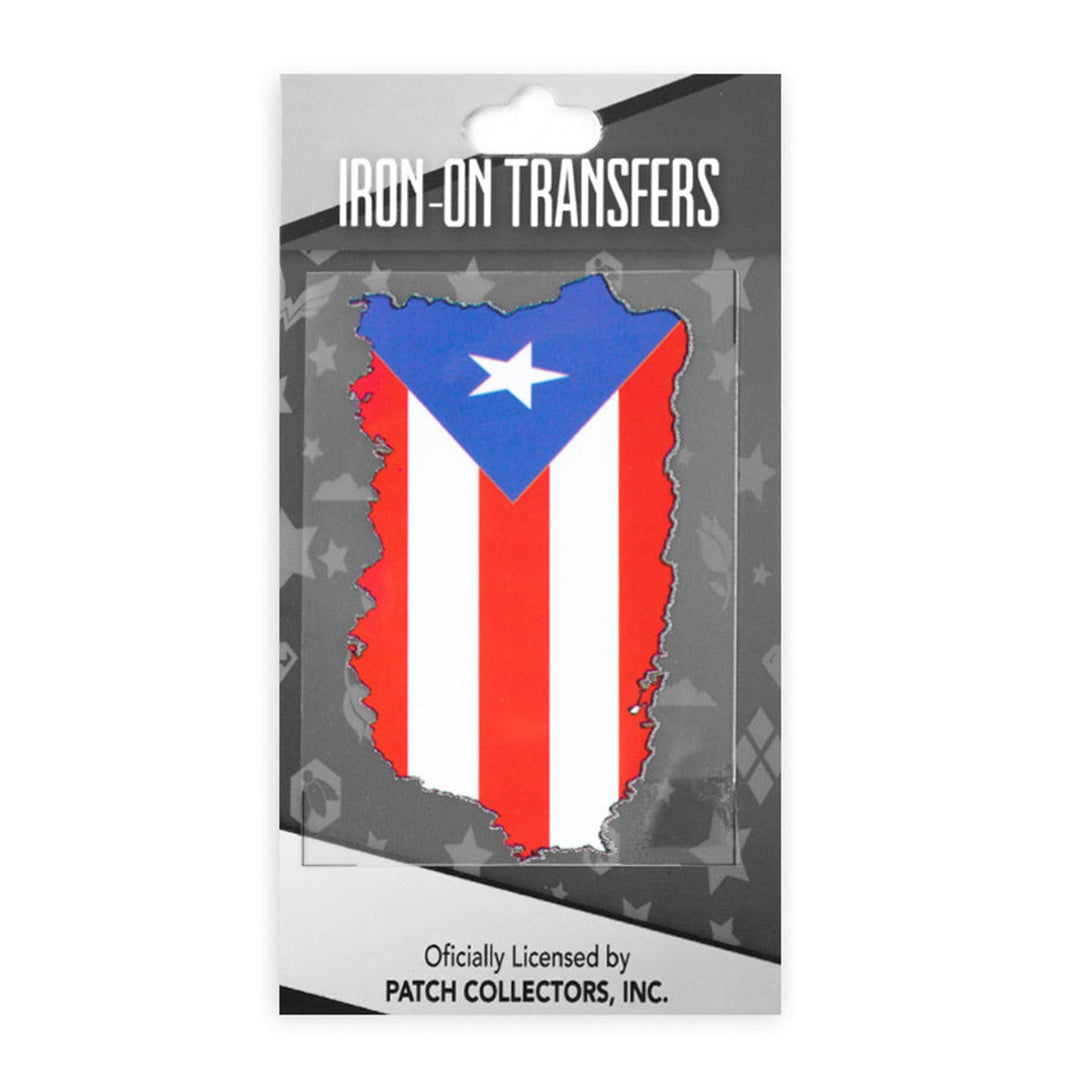 Iron On Transfers,  Heat Transfer Stickers Decals,  1 Piece,  PR Flag Style,   12-Pack