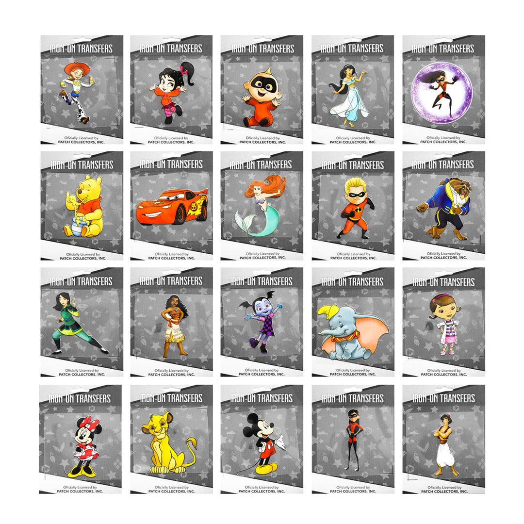Iron On Transfers,  Heat Transfer Stickers Decals,  200 Pcs,  20 Patterns,  Cartoon Styles