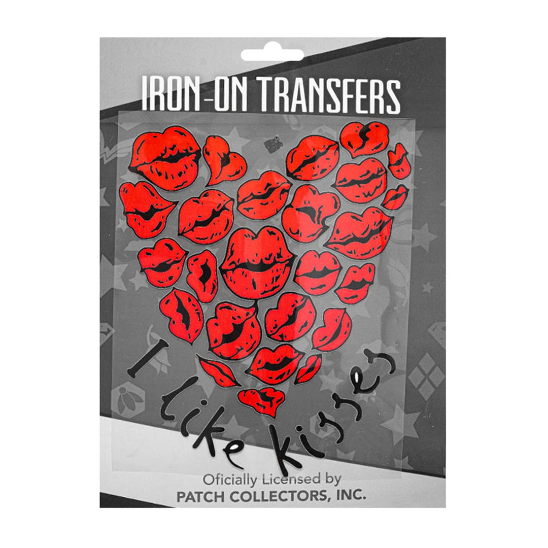 Iron On Transfers,  Heat Transfer Stickers Decals,  1 Piece,  Heart Kisses Style