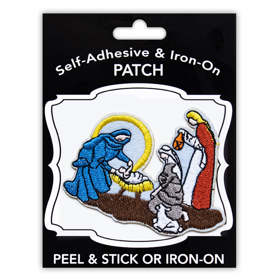 Christmas Nativity Style Peel & Stick, Embroidered Patch, Sew On Iron On Patch Applique