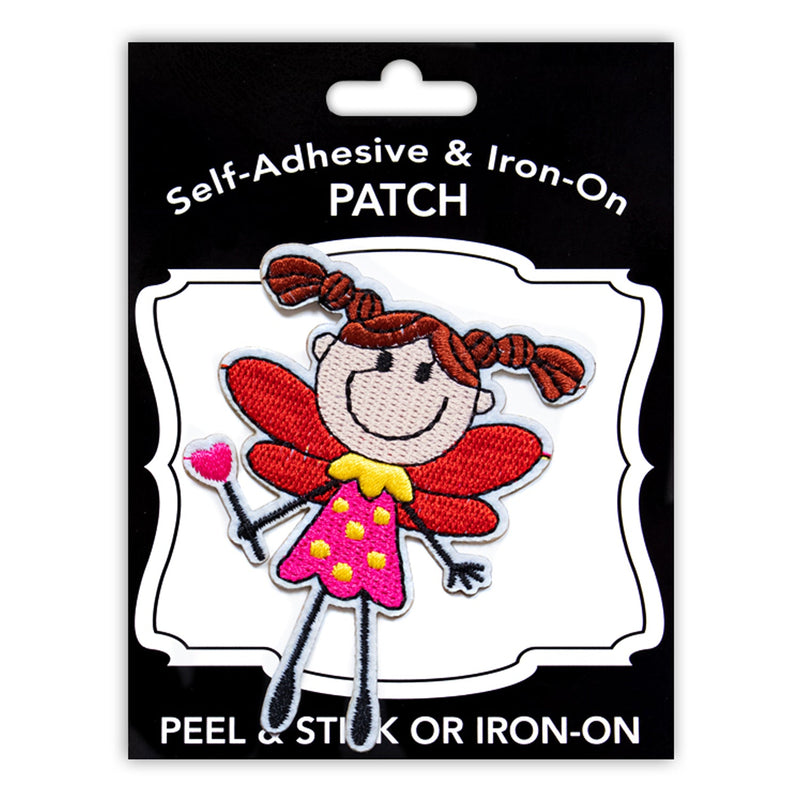 Girl Style Peel & Stick, Embroidered Patch, Sew On Iron On Patch Applique, 12-Pack