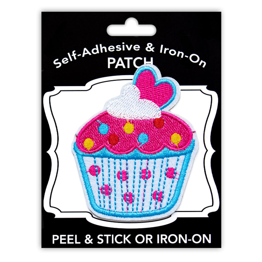 Cupcake Fairy Godmother Style, Peel & Stick, Embroidered Patch, Sew On Iron On Patch Applique