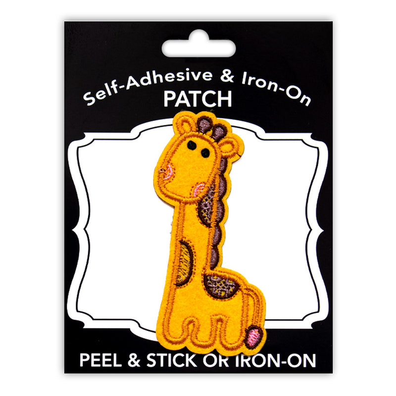 Giraffe Style Peel & Stick, Embroidered Patch, Sew On Iron On Patch Applique