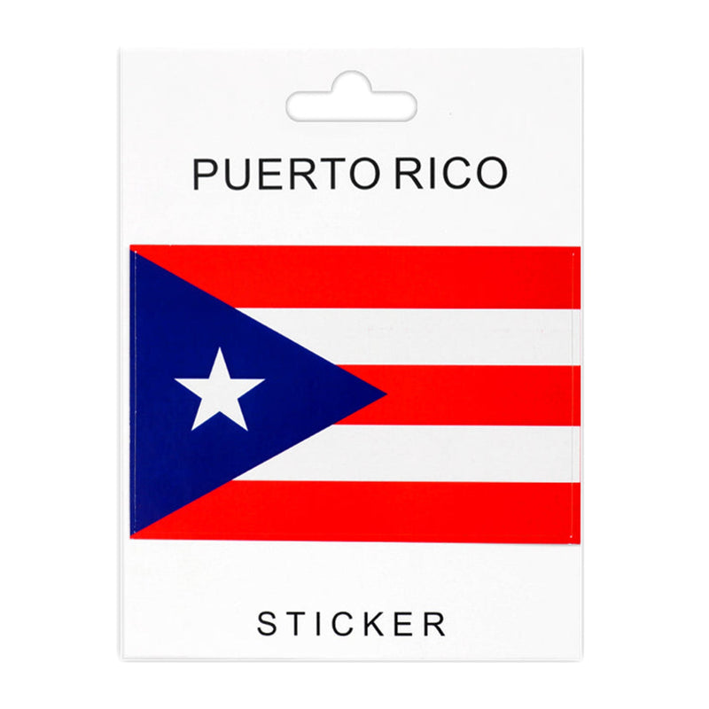 PVC Stickers,  Decals,  Waterproof,  1 Piece,  PR Flag Style,   12-Pack