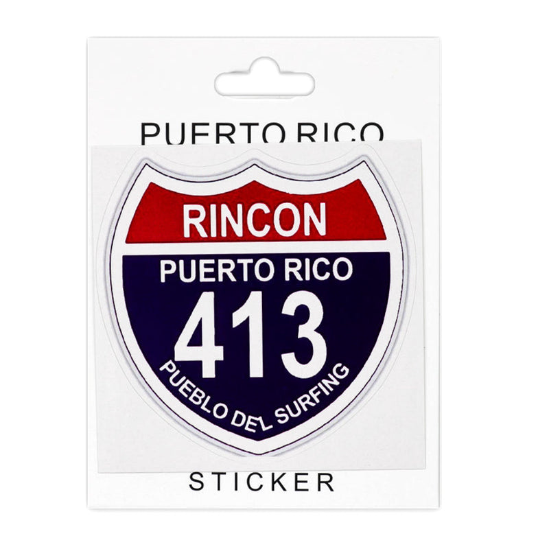 Waterproof Decal PVC Stickers,  1 Piece,  Rincon PR Style,   12-Pack