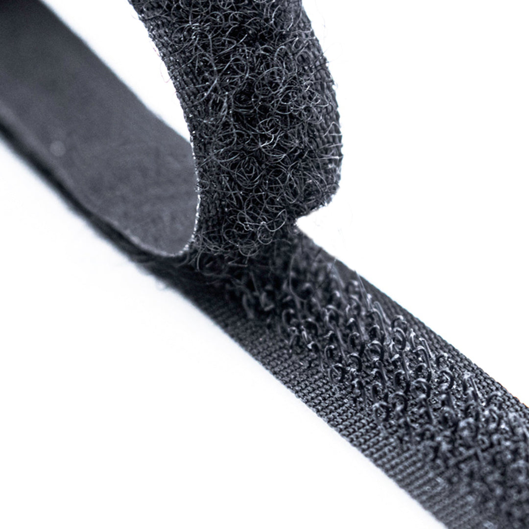 Double Sided Adhesive Tape Fastener, Sticky Back Hook & Loop Tape Roll,  Sold by Yard, 3/8" Wide, Black