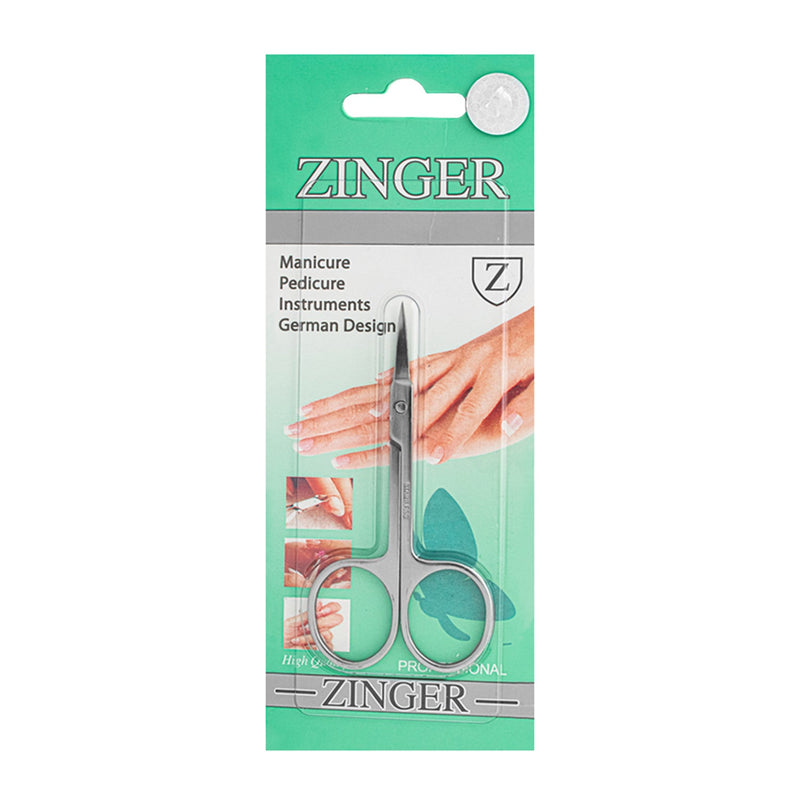 Zinger Fine Curved Cuticle Scissors for Men and Women, Multi Purpose Small Scissors, 1 Piece, 12-Pack