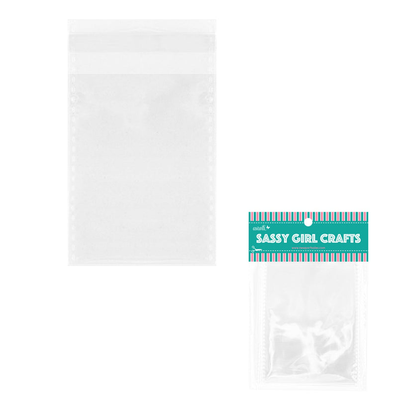 Small Transparent & Durable Plastic Bags for Jewelry, 12 pcs