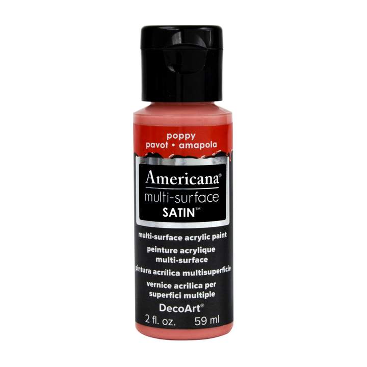 DecoArt Americana, Multi-Surface Satin Acrylic Paint, 2 Oz.