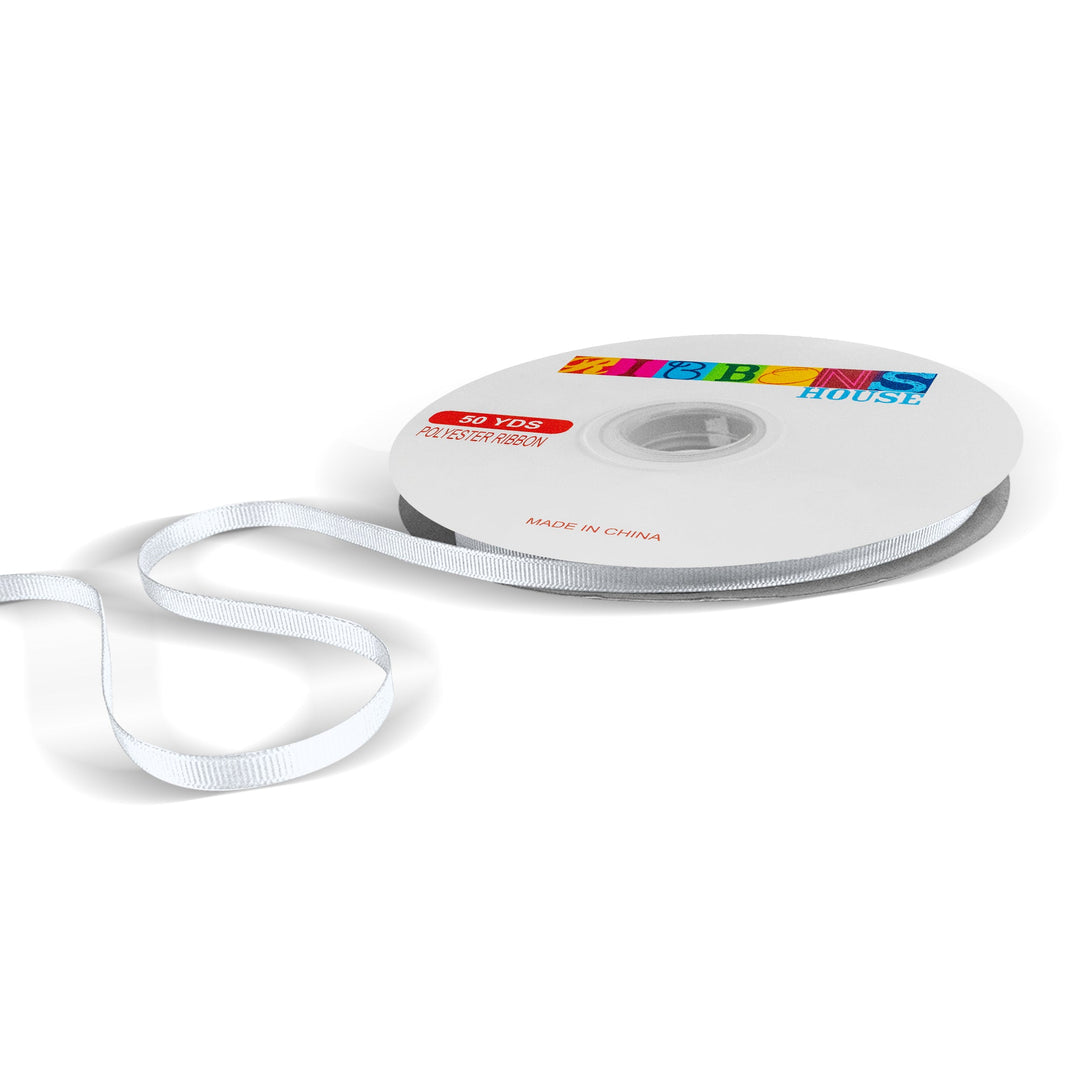 Avanti Solid Grosgrain Ribbon, 1/4"inche, 6mm, 100% Polyester, 50-Yards