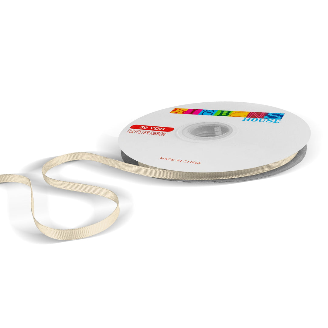 Avanti Solid Grosgrain Ribbon, 1/4"inche, 6mm, 100% Polyester, 50-Yards