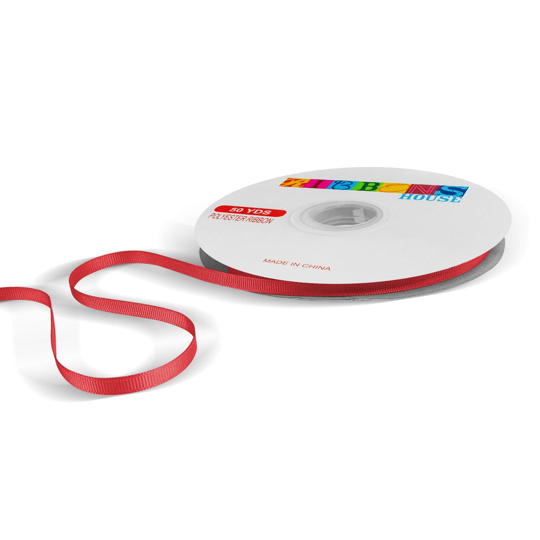 Avanti Solid Grosgrain Ribbon, 1/4"inche, 6mm, 100% Polyester, 50-Yards