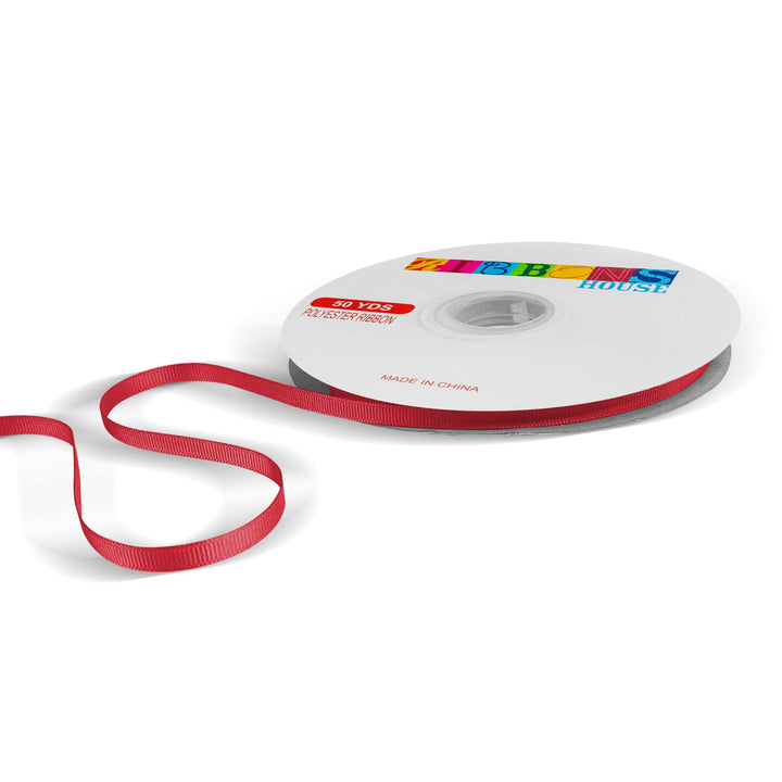 Avanti Solid Grosgrain Ribbon, 1/4"inche, 6mm, 100% Polyester, 50-Yards