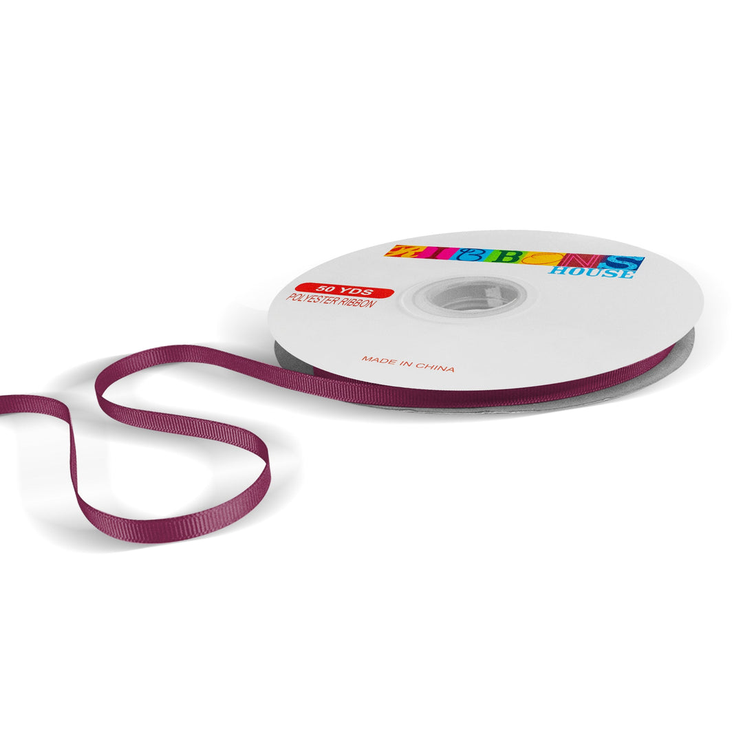 Avanti Solid Grosgrain Ribbon, 1/4"inche, 6mm, 100% Polyester, 50-Yards