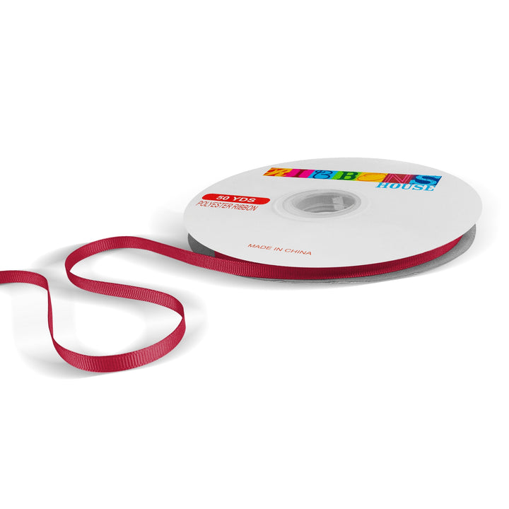 Avanti Solid Grosgrain Ribbon, 1/4"inche, 6mm, 100% Polyester, 50-Yards