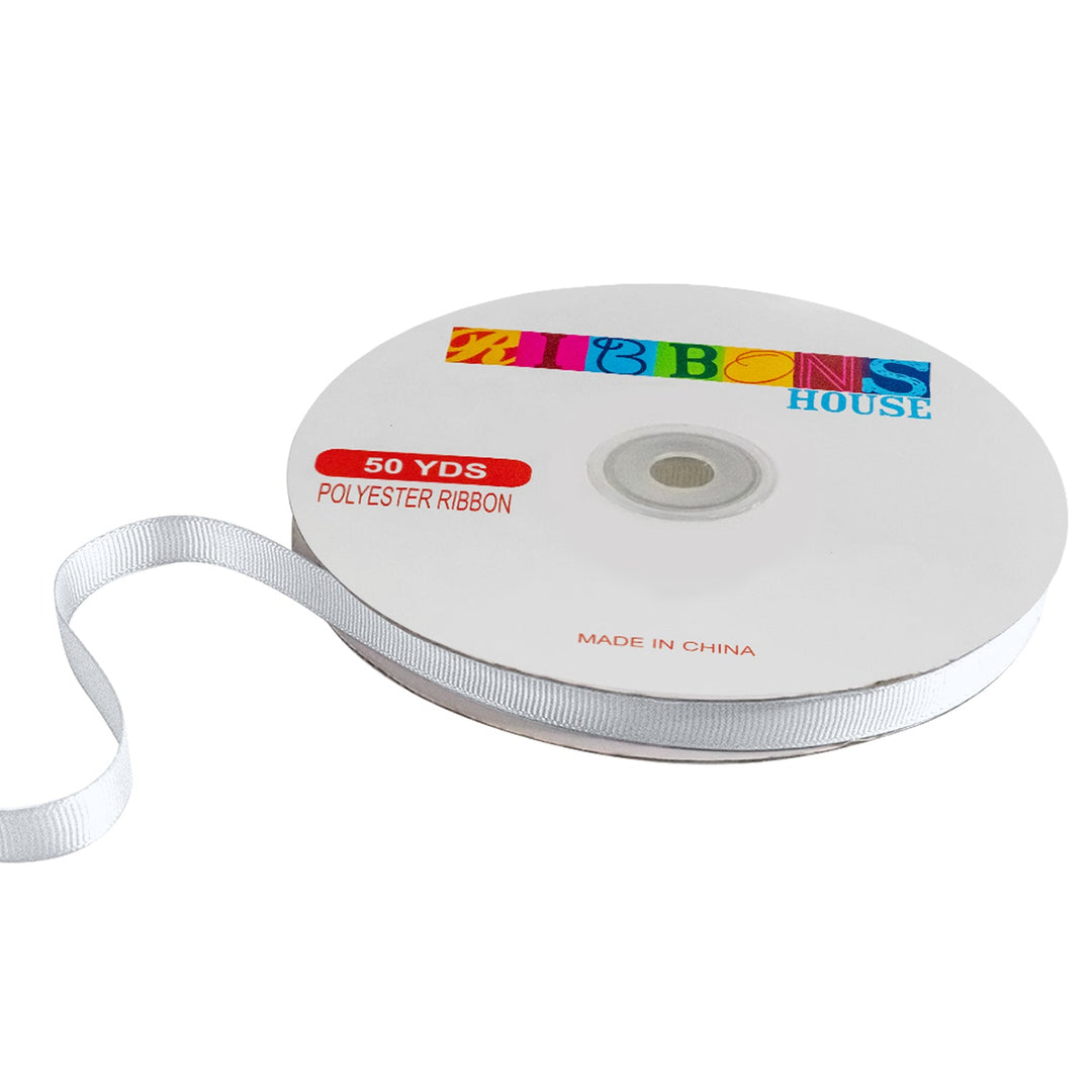 Avanti Solid Grosgrain Ribbon, 3/8" inches, 9mm, 100% Polyester, 50 Yards