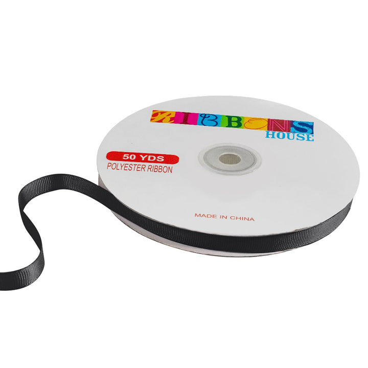 Avanti Solid Grosgrain Ribbon, 3/8" inches, 9mm, 100% Polyester, 50 Yards