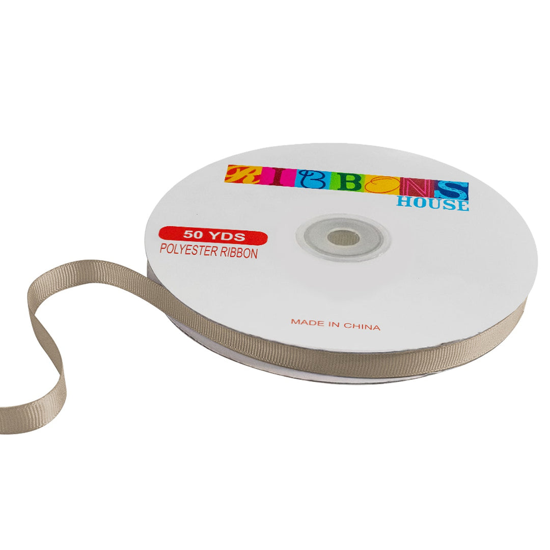 Avanti Solid Grosgrain Ribbon, 3/8" inches, 9mm, 100% Polyester, 50 Yards