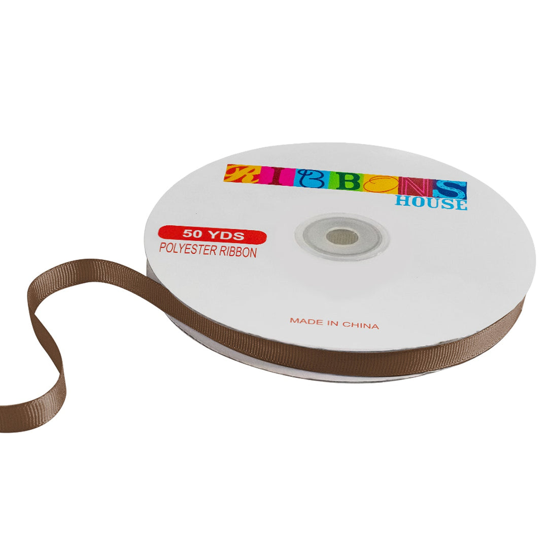 Avanti Solid Grosgrain Ribbon, 3/8" inches, 9mm, 100% Polyester, 50 Yards