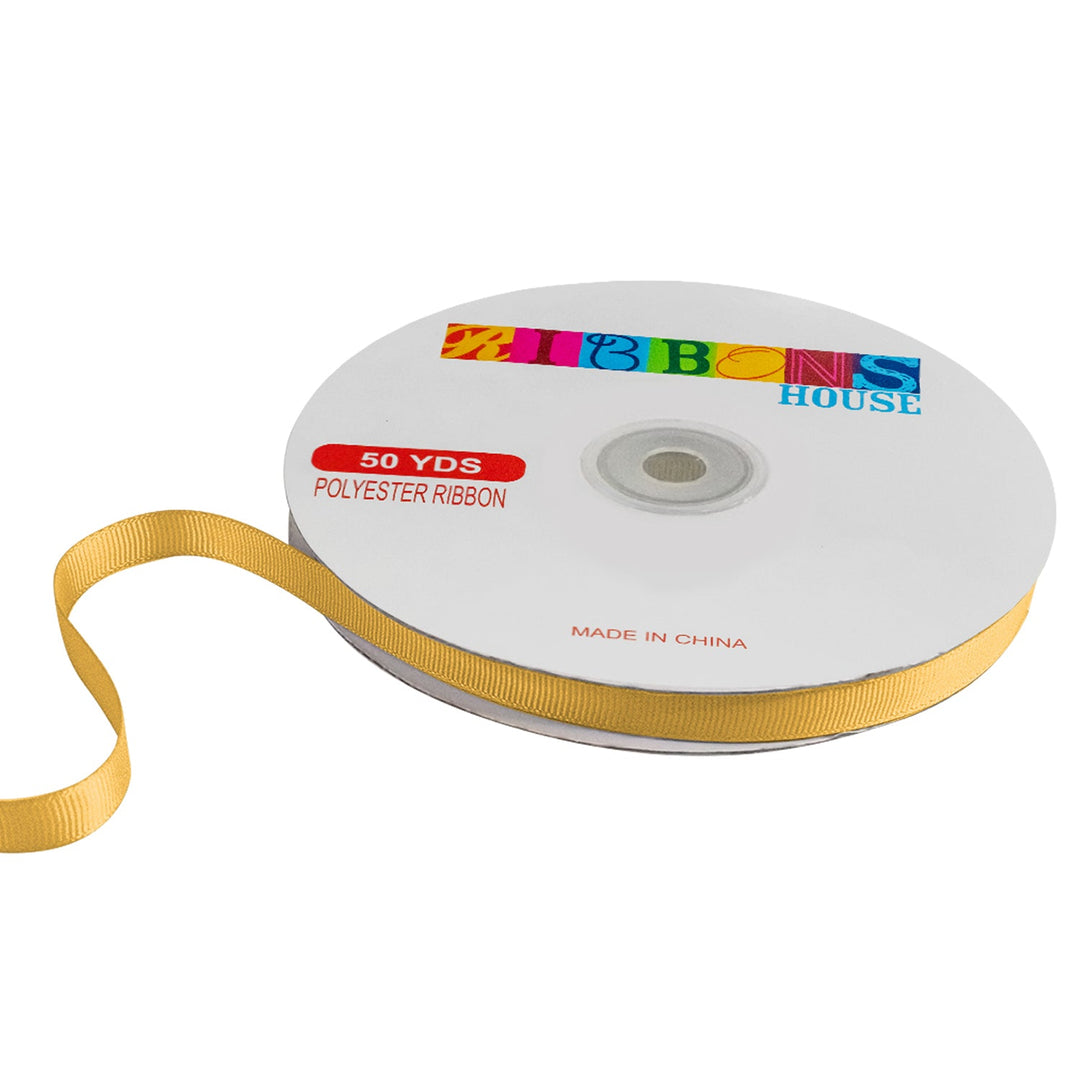 Avanti Solid Grosgrain Ribbon, 3/8" inches, 9mm, 100% Polyester, 50 Yards