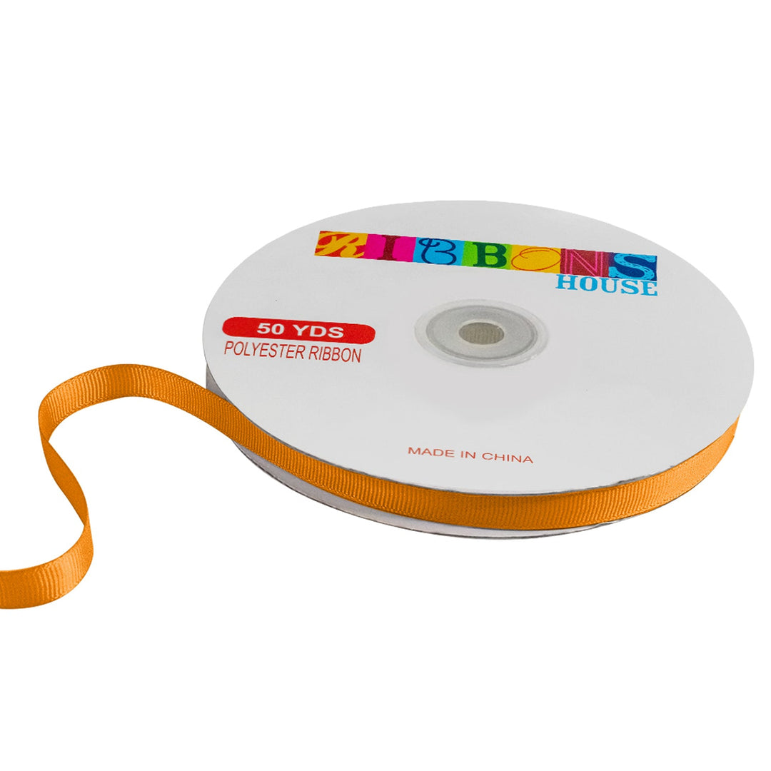 Avanti Solid Grosgrain Ribbon, 3/8" inches, 9mm, 100% Polyester, 50 Yards