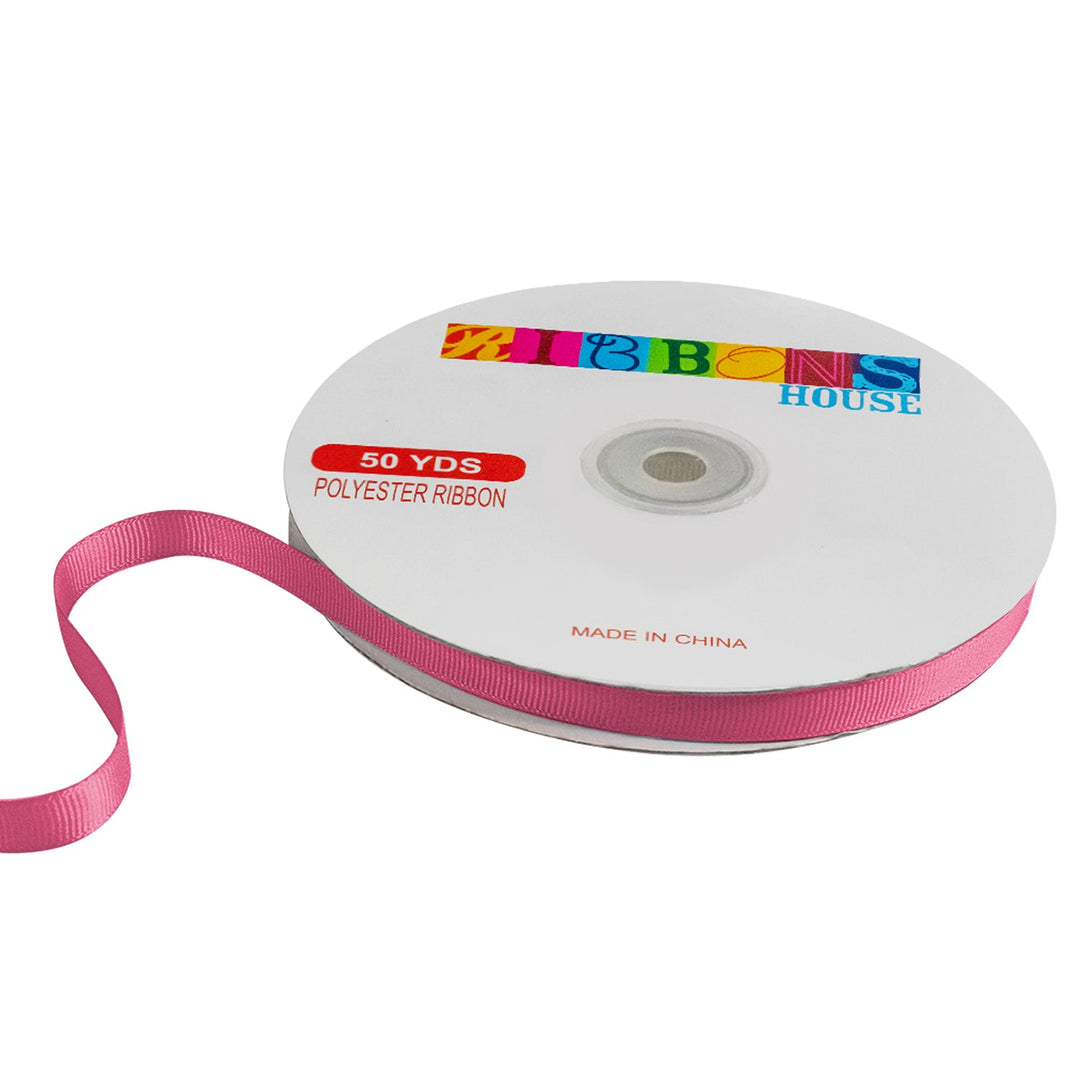 Avanti Solid Grosgrain Ribbon, 3/8" inches, 9mm, 100% Polyester, 50 Yards