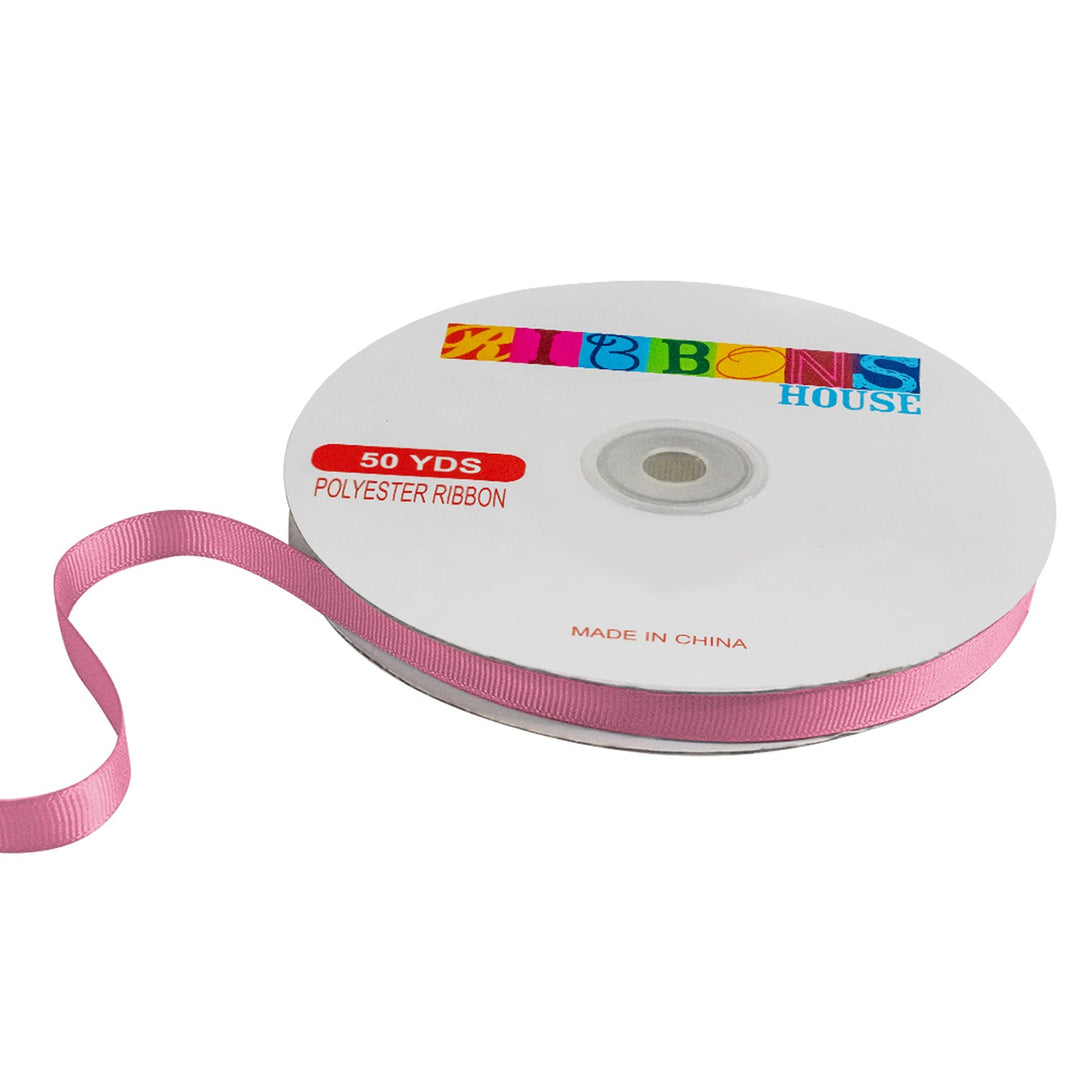 Avanti Solid Grosgrain Ribbon, 3/8" inches, 9mm, 100% Polyester, 50 Yards