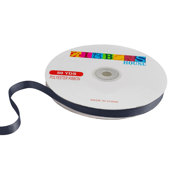 Avanti Solid Grosgrain Ribbon, 3/8" inches, 9mm, 100% Polyester, 50 Yards