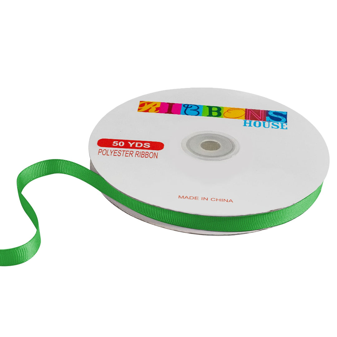 Avanti Solid Grosgrain Ribbon, 3/8" inches, 9mm, 100% Polyester, 50 Yards