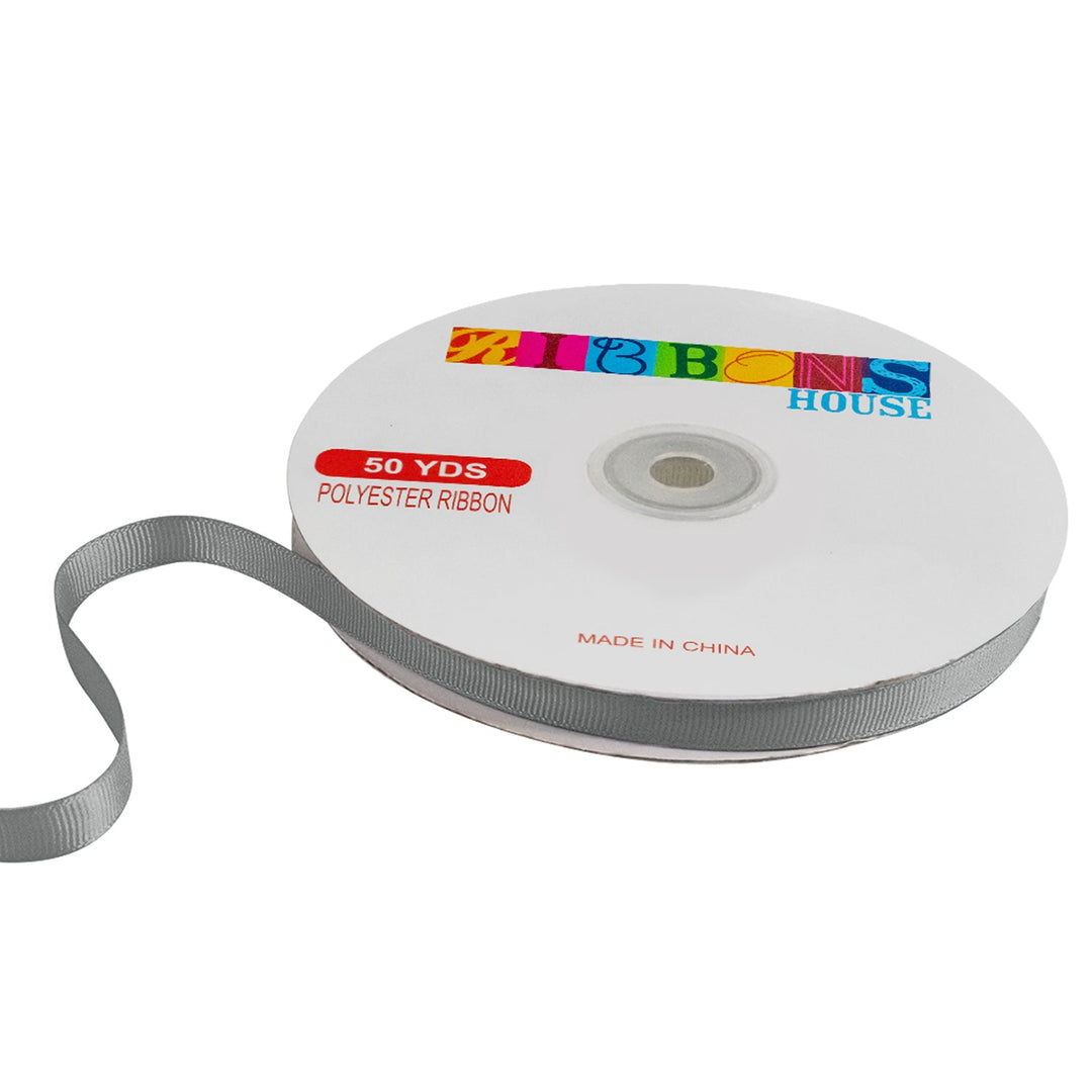 Avanti Solid Grosgrain Ribbon, 3/8" inches, 9mm, 100% Polyester, 50 Yards