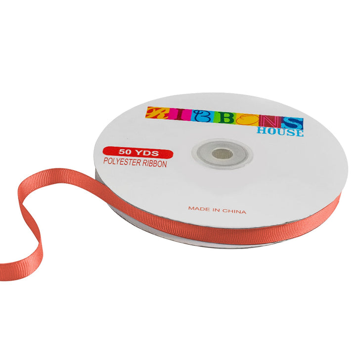 Avanti Solid Grosgrain Ribbon, 3/8" inches, 9mm, 100% Polyester, 50 Yards