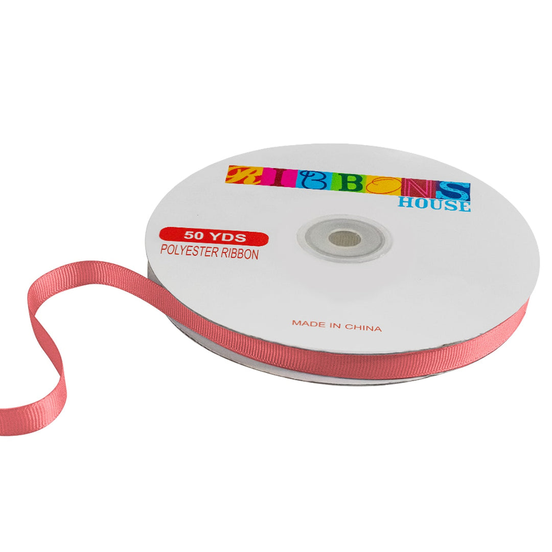 Avanti Solid Grosgrain Ribbon, 3/8" inches, 9mm, 100% Polyester, 50 Yards