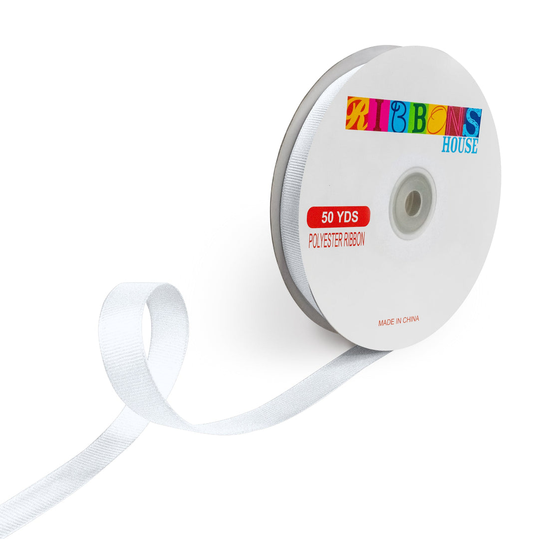 Avanti Solid 5/8" 15mm Grosgrain Ribbon, 100% Polyester, 50-Yard