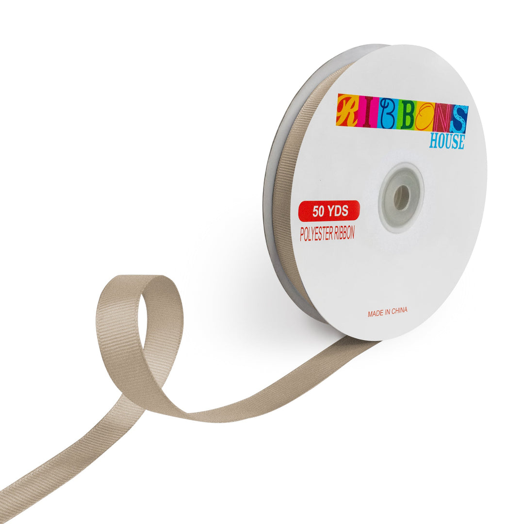 Avanti Solid 5/8" 15mm Grosgrain Ribbon, 100% Polyester, 50-Yard