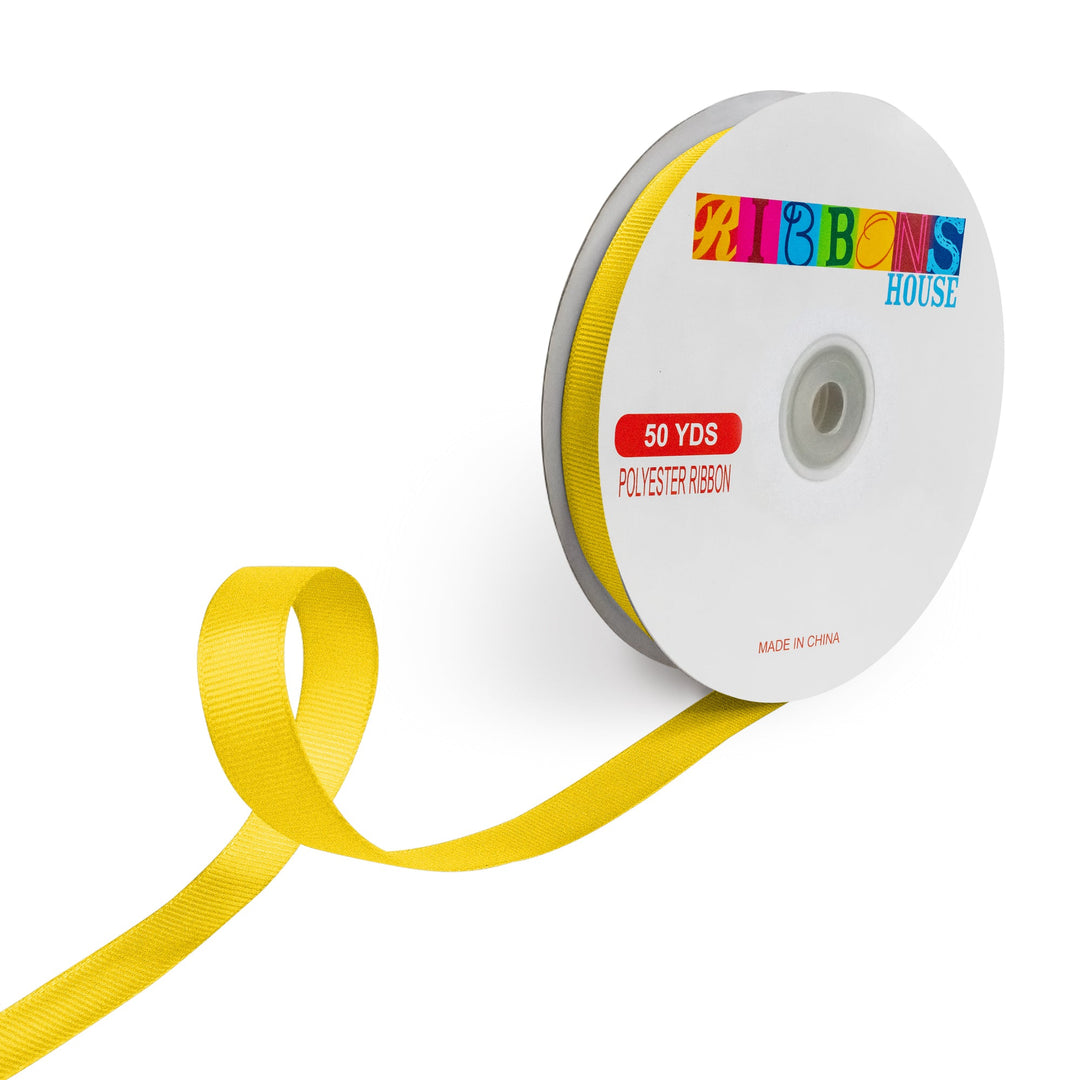 Avanti Solid 5/8" 15mm Grosgrain Ribbon, 100% Polyester, 50-Yard