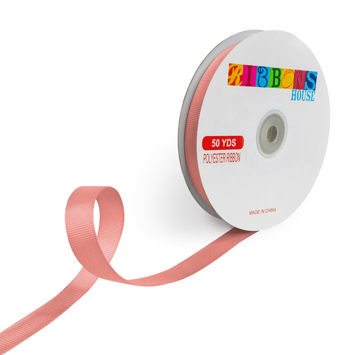 Avanti Solid 5/8" 15mm Grosgrain Ribbon, 100% Polyester, 50-Yard