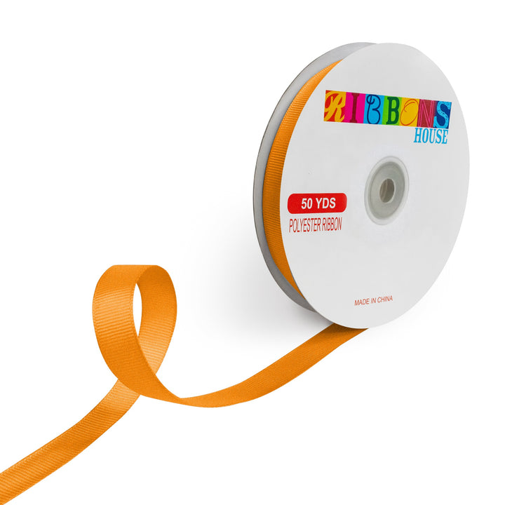 Avanti Solid 5/8" 15mm Grosgrain Ribbon, 100% Polyester, 50-Yard