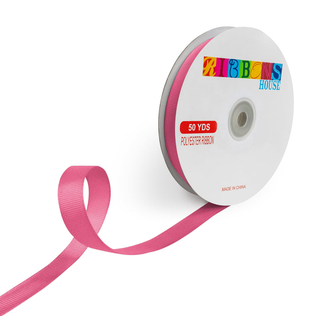 Avanti Solid 5/8" 15mm Grosgrain Ribbon, 100% Polyester, 50-Yard